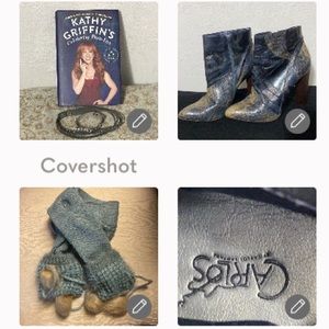 Santana Brazil👢10M leather+Kathy Griffin’s📖+paparazzi Jewelry✨8.25+15.75